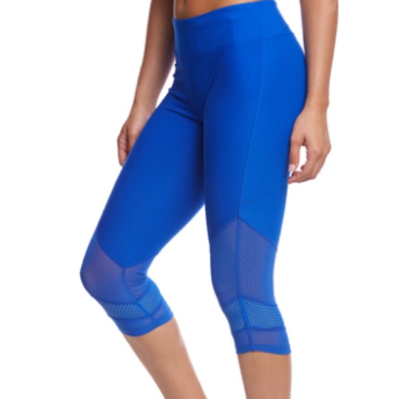 Marika Pants - Cobalt Blue Ava Edged Out Yoga Capris - Marika